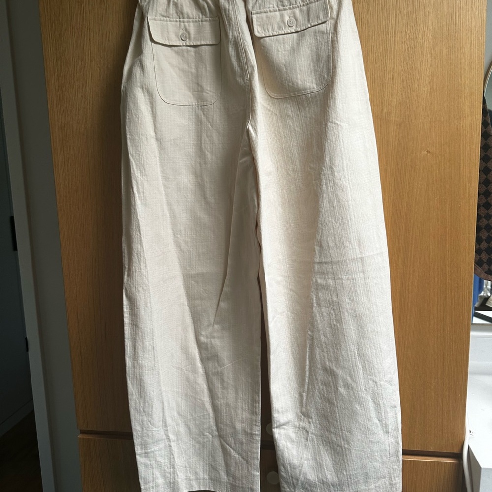 *NWT* Apiece Apart Manu drawstring pant in cream, size L - Picture 11 of 14